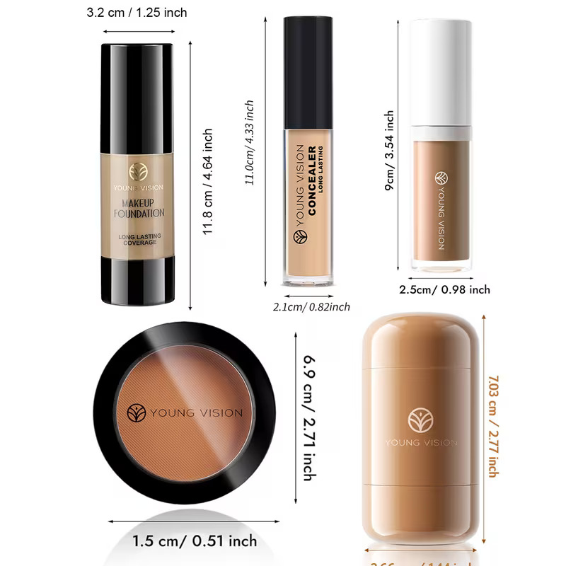 Long-Lasting Foundation, Concealer